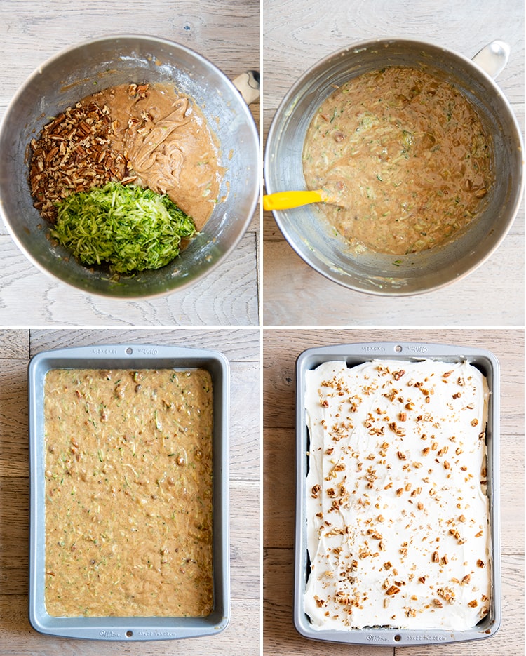 How to make zucchini cake.