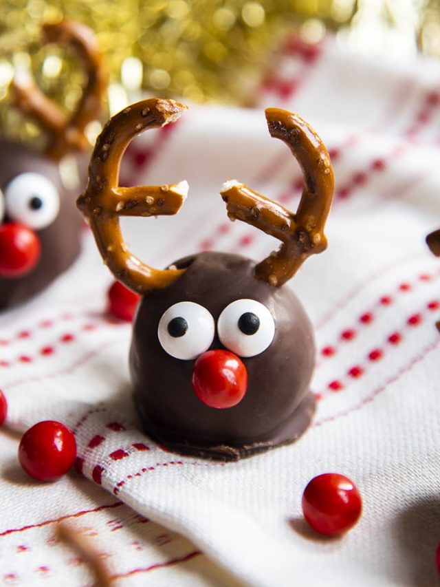 Reindeer Cookie Dough Balls – Like Mother, Like Daughter