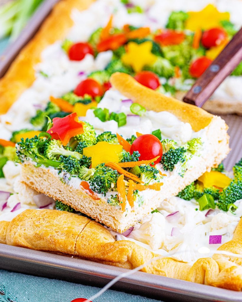 Crescent Roll Veggie Pizza – Like Mother, Like Daughter