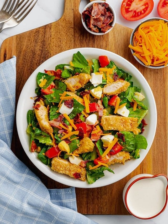 Crispy Chicken Cobb Salad – Like Mother, Like Daughter