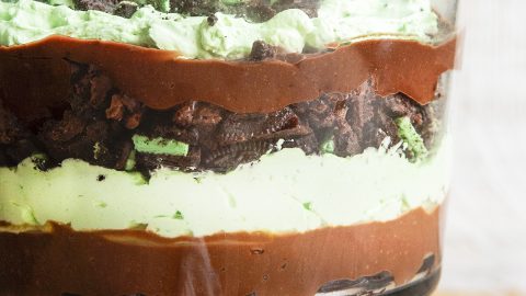 Chocolate Mint Trifle - The Cooking Mom